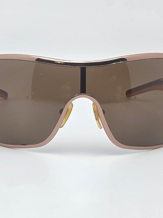 Versus by Versace Mod. 5035 1045/73 Bronze Frame Brown Lens Shield Sunglasses main image 9